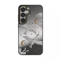 Star Crossed - Samsung Galaxy S25 Case, Elite Mirror Dark (Magnetic) / Gold