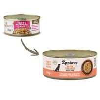 Applaws Taste Toppers in Broth sauso pašaro pagardas su vištiena, lašiša ir daržovėmis šunims, 156 g