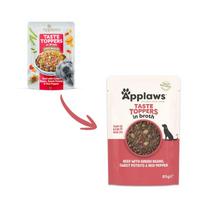 Applaws Taste Toppers sauso pašaro pagardas su jautiena ir daržovėmis sultinyje šunims, 85 g
