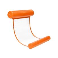 Pripučiamas vandens hamakas su tinkleliu, oranžinis
