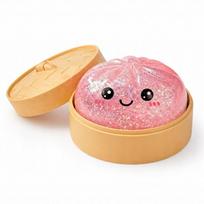Antistresinis minkštukas „Dumpling Squishy“ su blizgučiais
