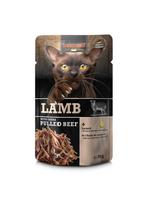 Leonardo lamb extra pull Beef katėms su aviena ir troškinta jautiena 70 g