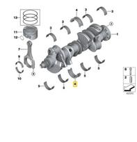 Bmw G30 G11 G12 G14 G15 G16 X5 X6 X7 Guolis-Guolio Apvalkalas Žalias Originalus 11218655141