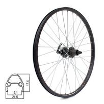 Galinis ratas J19SB 24" // diskiniams 6 varžtų stabdžiams, 32H, kasetė, QR, kniedytas, dvigubas, aliuminis