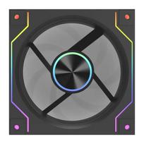 DarkFlash DM20 LINE Cooling Fan (Black), CCFDRKDM20_LINE_BLACK