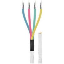 Goobay 80 dB antenos keturgalis koaksialinis kabelis, ekranavimas 2x, CCS, 100 m - Kabelio ilgis 100 m | 4040849673290 | 4040849673290