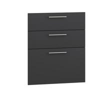 Virtuvės spintelės durelės VENTO D3S_H-60/82 Antracito spalvos
