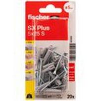 FISCHER kaiščiai su varžtais SX Plus S, 5x25 mm, 20 vnt.