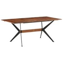 Valgomojo stalas, 180x90x76 cm, rudas