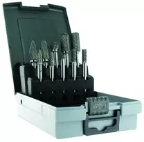 Grąžtas Tivoly Karbidinių frezų rinkinys FLK10 Ø 6 ir Ø 12 kotelis 6 mm (10 skirtingų frezų)