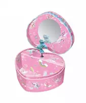 Pulio Pecoware Širdies formos Unicorn muzikinė dėžutė