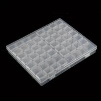Reguliuojama plastikinė papuošalų dėžutė,  Skaidrus