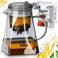 Stiklinis ąsotėlis su išleidimo įtaisu arbatai Vilde 880 ml skaidrus