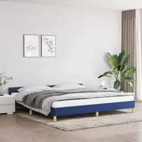 Lova Lovos rėmas su galvūgaliu be čiužinio mėlynas 200x200cm audinys