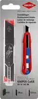 Geležtės 18mm peiliui CutiX 90 10 165 BK (10 vnt.) 90 10 165 E02 Knipex