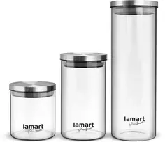 Lamart LT 6025 PEUT KONTEINERIS 3 Stiklainiai
