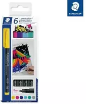 STAEDTLER 317C6 - Permanent-Universalstift M Set 6 Farben