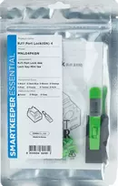 Tinklo Saugumas - SmartKeeper MNL04PKGN 4x RJ11 Prievadų Blokatoriai su Užrakto Raktu Žalia