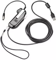HP POLY SHS 2355-11 USB-PTT vienos ausies ausinės, be serijos numerio TAA