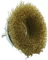 Tivoly Žalvariu dengtas plieninės vielos šepetys, Ø75mm, 0.20mm, 1/4 HEX kotelis