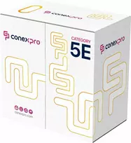 Conexpro FTP cable economy outdoor, CAT5e, PE, 24 AWG, 305m, juodas