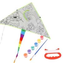 Tapybos aitvaras 90x47cm su virve + dažais - vaikiškas žaislas
