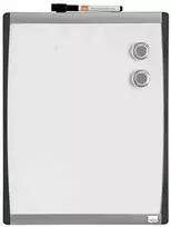 Nobo Nabo sausai valoma lenta su apvaliu rėmeliu 355x280 mm balta