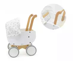 Viga Toys VIGA 44719 Medinis lėlių vežimėlis su gondola
