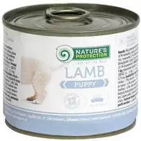 Lovely Hunter NATURE'S PROTECTION jaunų šunų konservuotas pašaras su ėriena, 200 g