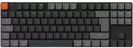 Klaviatūra Keychron K1v6 RGB Aliuminio Hot Swap QMK Keychron Low Profile 2.0 Raudona
