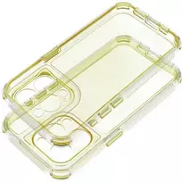 OEM dėklas, skirtas iPhone 17 AIR Matrix, skaidrus, geltonas