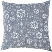 Home4You Pagalvė WINTER FLOWERS 45x45cm, mėlyna/balta