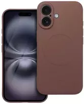 Dėklas Oem Case for iPhone 17 AIR Silicone Mag Cover compatible with MagSafe (camera protection) ruda
