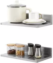 Nerūdijančio plieno virtuvės lentyna, sieninė, su užsklanda, 20 kg, tvirta, restoranams, sandėliavimui, prieskoniams