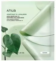 Veido kaukė Anua Heartleaf 70+Hyaluron Soothing Collagen Mask 38 g