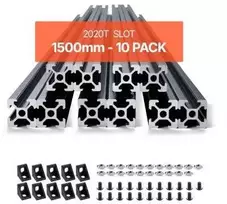Vevor 150 cm 10 vnt t-slot aliuminio profilis