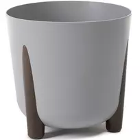 Lamela Gėlių vazonas Frida Eco 300 mm, 12,4 l pilkas