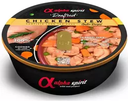ALPHA SPIRIT Realfood troškinys su vištiena 280g