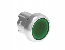 Lovato Electric Metalinis šviečiantis mygtukas fi22mm automatinis grąžinimas paslėptas žalias LPSBL103