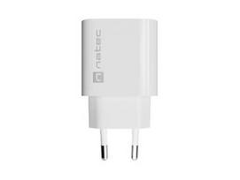 SIENINIS ĮKROVIKLIS NATEC RIBERA 1X USB-A 18W BALTAS