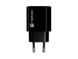 NATEC USB charger Ribera 1X USB-A + 1X USB-C 20W black