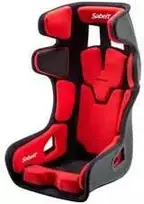 Sabelt Sim Racing Sabelt GT PAD XL Rennsitz, Glasfaser-Schale, FIA-geprüft, modular - juodas/raudona