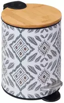 5five Simply Smart Šiukšliadėžė metalinė 3 l 22,5x17x23 cm bambukas Hapache 5Five 174913A
