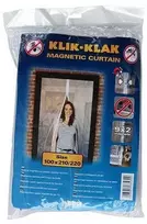 Kiti Magnetinis durų tinklelis nuo uodų baltas 100 cm x 210/220 cm 2 dal.