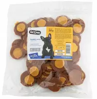 Hau&Miau Pausesnack przysmak šuniui, talarki jagnięce o smaku sera, 500g