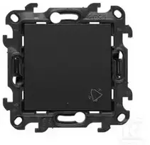 Kontakt-Simon Simon 24 Przycisk dzwonek su podświetleniem LED juoda mat ND1L.01/49