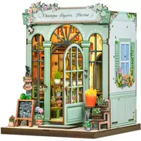 Figured'Art Pasidaryk pats rinkinys - Book Nook Paryžiaus gėlių parduotuvė
