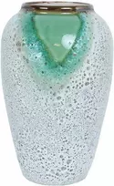 Home4You Keraminė vaza TITAN STONE H27cm, žalia/balta tekstūra