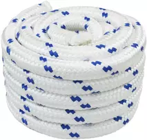 Laivo virvė 4 mm 5 m Balta ir mėlyna