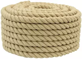 Laivo virvė 2 mm 50 m Natūrali